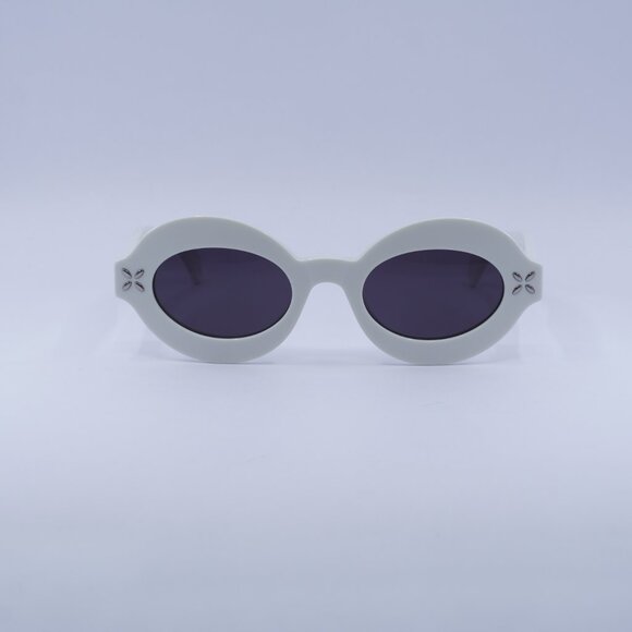 ?️ New Azzedine Alaïa AA0059S 002 Sunglasses - Ivory Frame, Grey Lenses